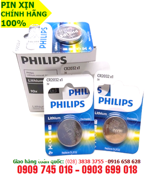 Philips CR2032/ DL2032; Pin lithium 3V Philips CR2032/ DL2032